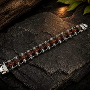 Cycle Chain Rudraksha Bracelet