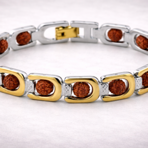 RUDRAKSHA PREMIUM DUALTONE BRACELET