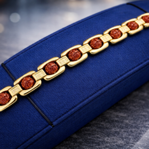 RUDRAKSHA PREMIUM GOLD BRACELET