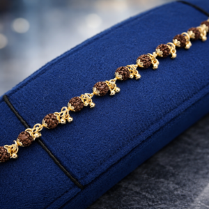RUDRAKSHA GHUNGROO BRACELET
